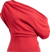 Reformation Iris Asymmetrical Jersey Top