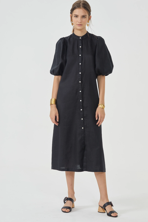 Bubble Linen Dress