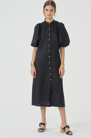 LANHTROPY Bubble Linen Dress