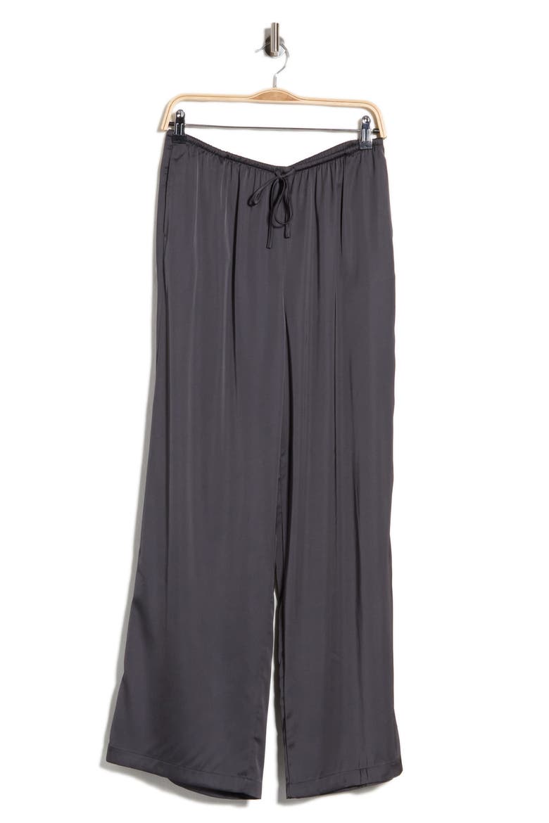 Drawstring Wide Leg Pants, Main, color, GREY