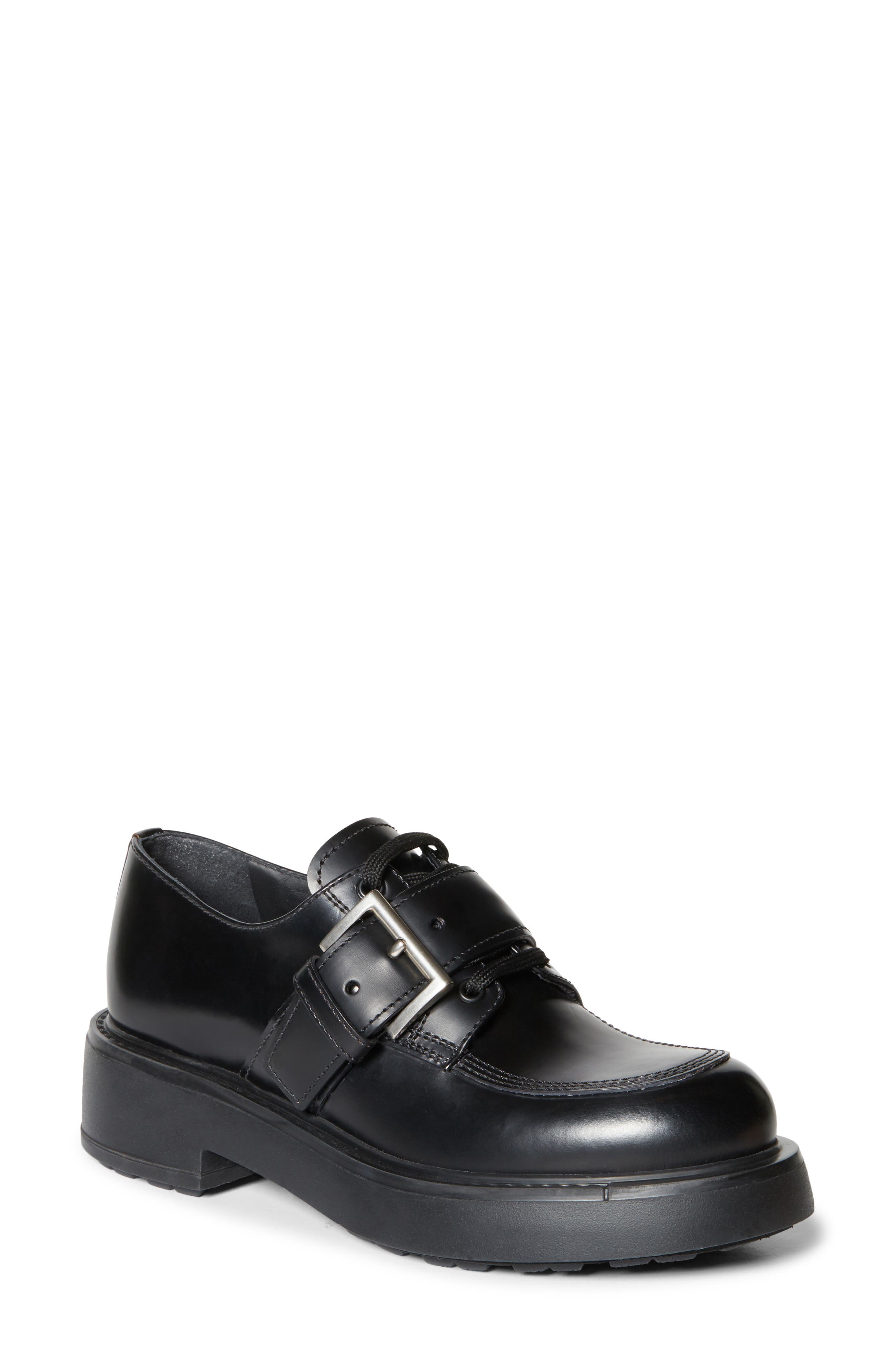 Prada Buckle Derby, Main, color, 
