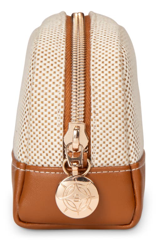 Stephanie Johnson Mini Tropea Ivory Mae Cosmetics Pouch In White