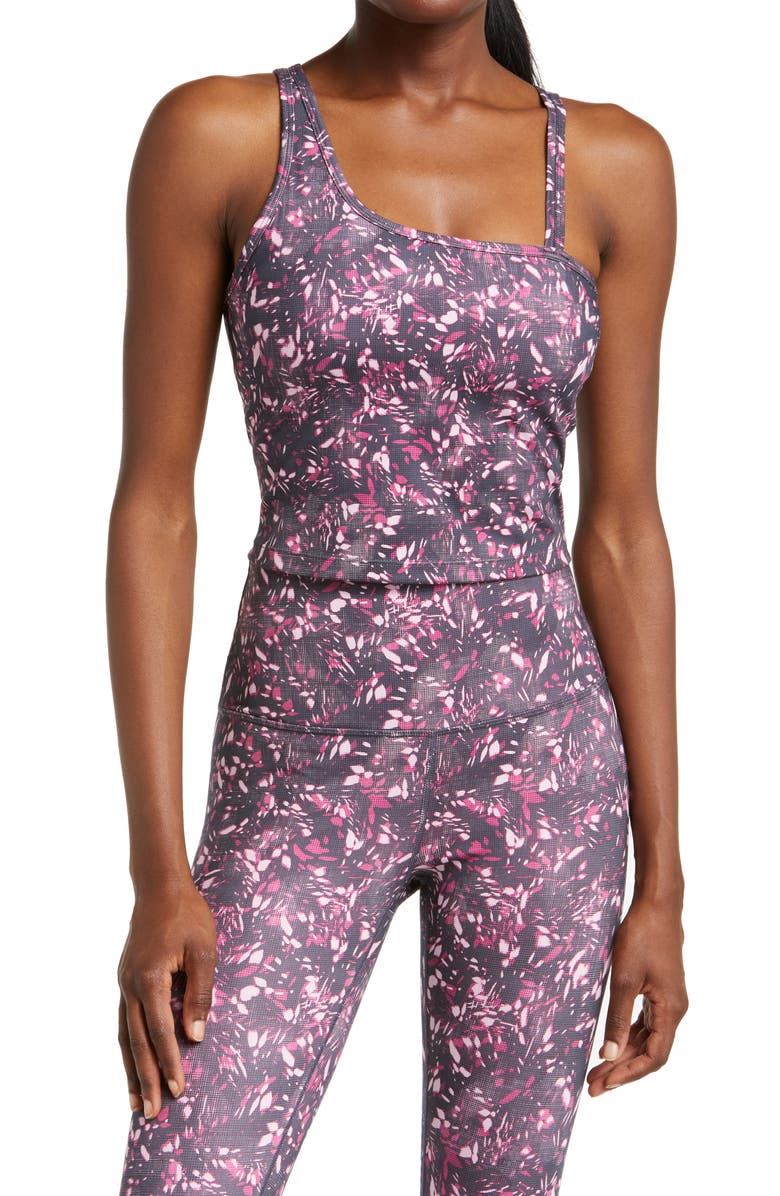 Zella Strength Crop Asymmetric Tank, Main, color, 