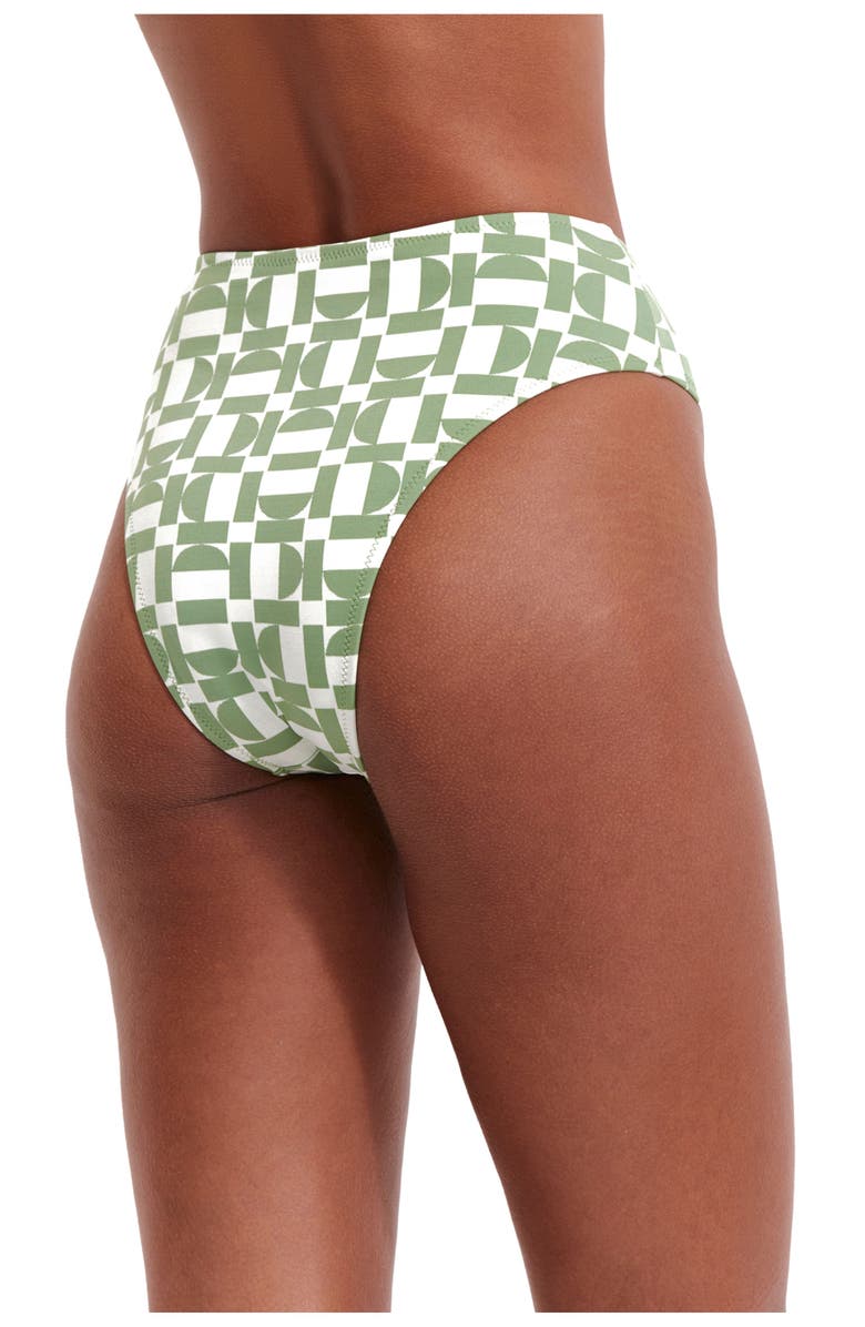 Flirtt Gottex Let's Geo High Rise High Leg Swim Bottom, Alternate, color, 