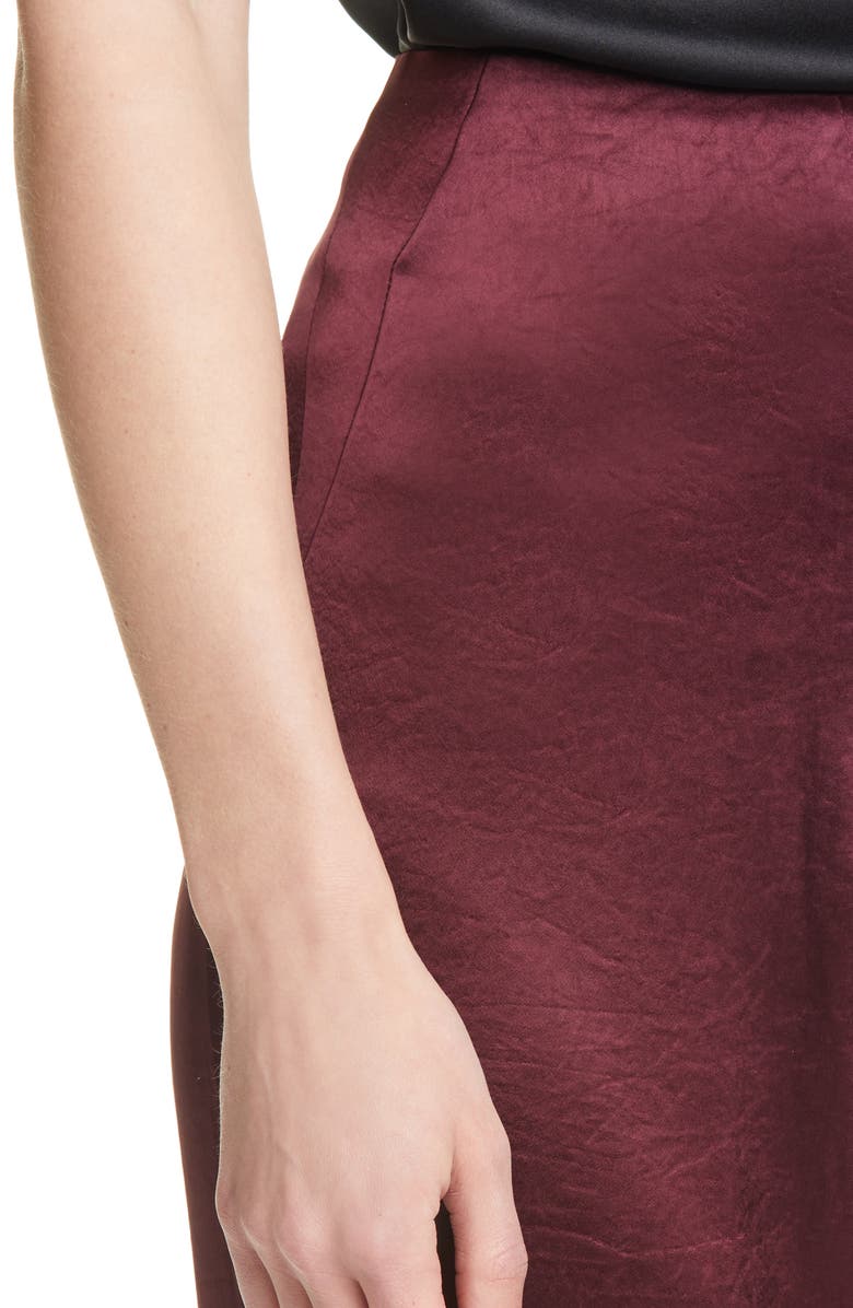 Nanushka Caribe Satin Crop Wide Leg Pants, Alternate, color,