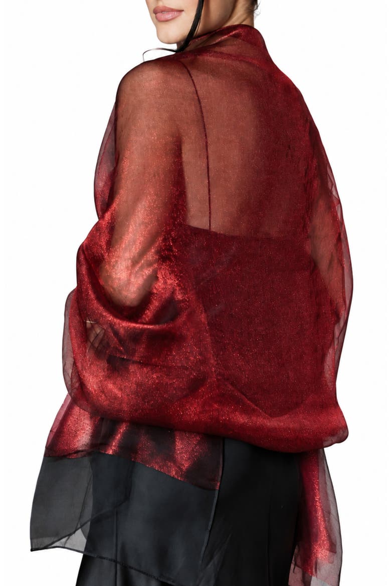 Sheer Silk Scarf, Alternate, color, BURGUNDY COMBO