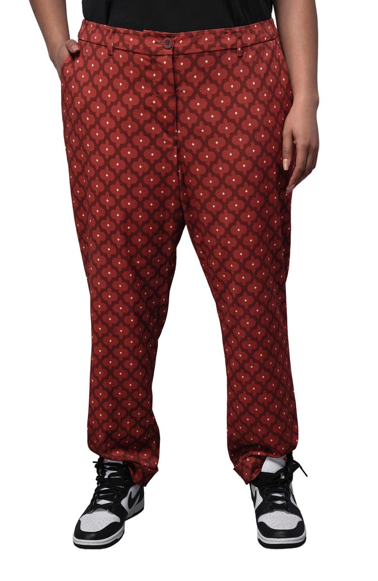 WILDFANG The Empower Trouser, Alternate, color, Modern Fleur Cinnamon