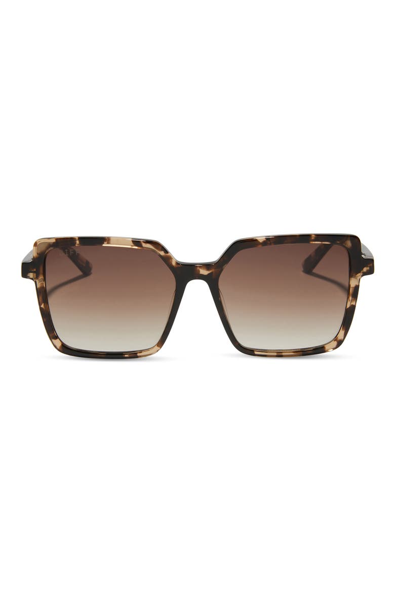 Esme 53mm Gradient Square Sunglasses, Main, color, BROWN GRADIENT