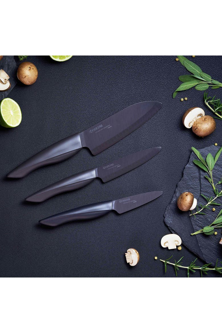 INNOVATIONblack® 3-Inch Ceramic Kitchen Paring Knife, Alternate, color, Black