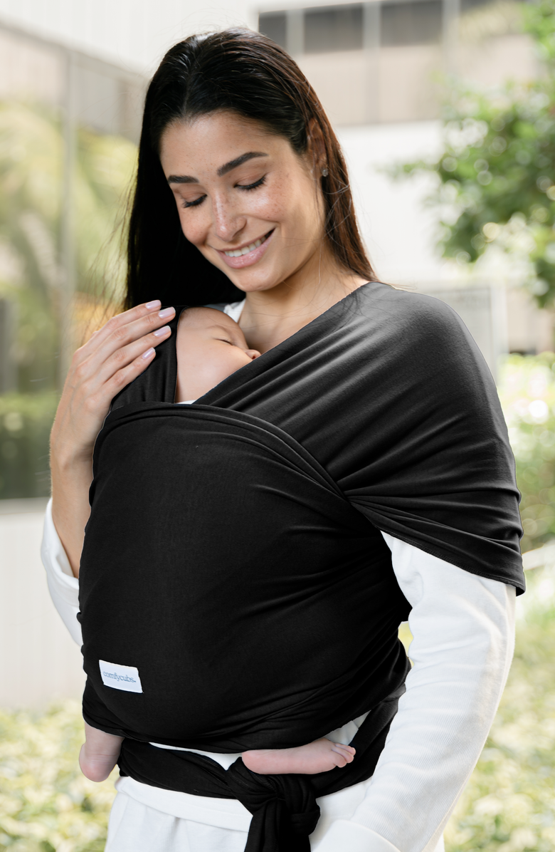 Comfy Cubs Baby Wrap Carrier, Alternate, color, Black