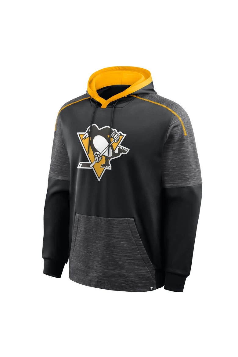 Men's Fanatics Black Pittsburgh Penguins Goaltender Defender Pullover Hoodie, Alternate, color, Black