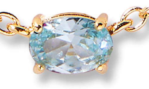 Brook & York Brook And York Brenna Birthstone Station Necklace In Gold March
