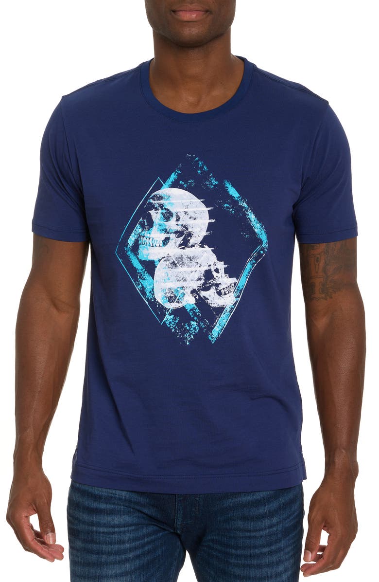 Robert Graham Eos Stretch Cotton & Modal Graphic Tee, Main, color, 