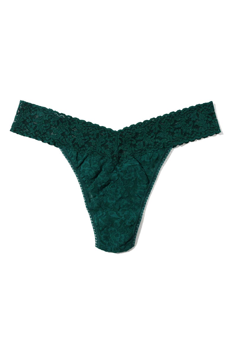 Hanky Panky Original Rise Thong, Alternate, color, Mountain Green