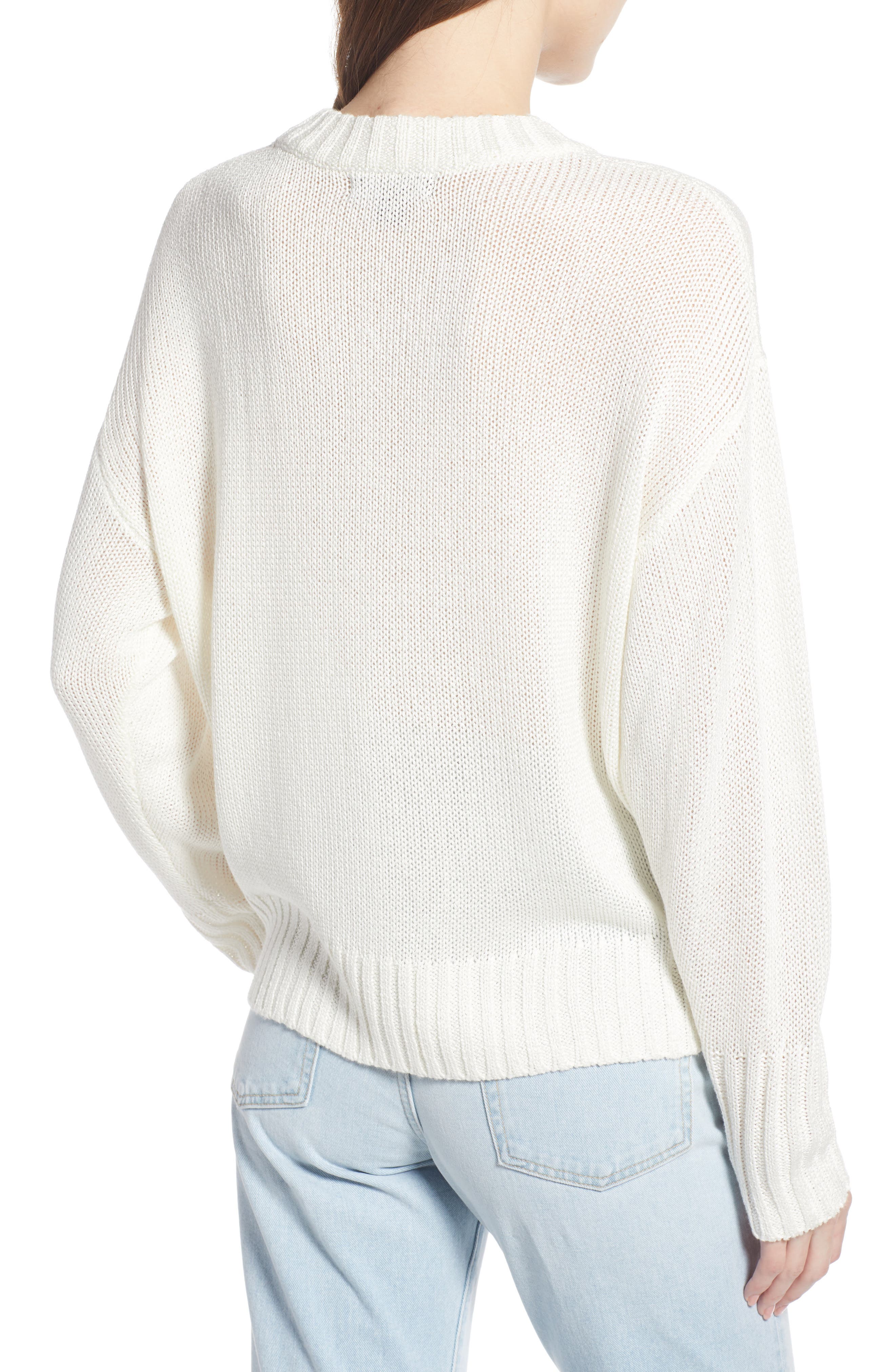 Something Navy Subtle Sheen Sweater (Nordstrom Exclusive) (Women ...