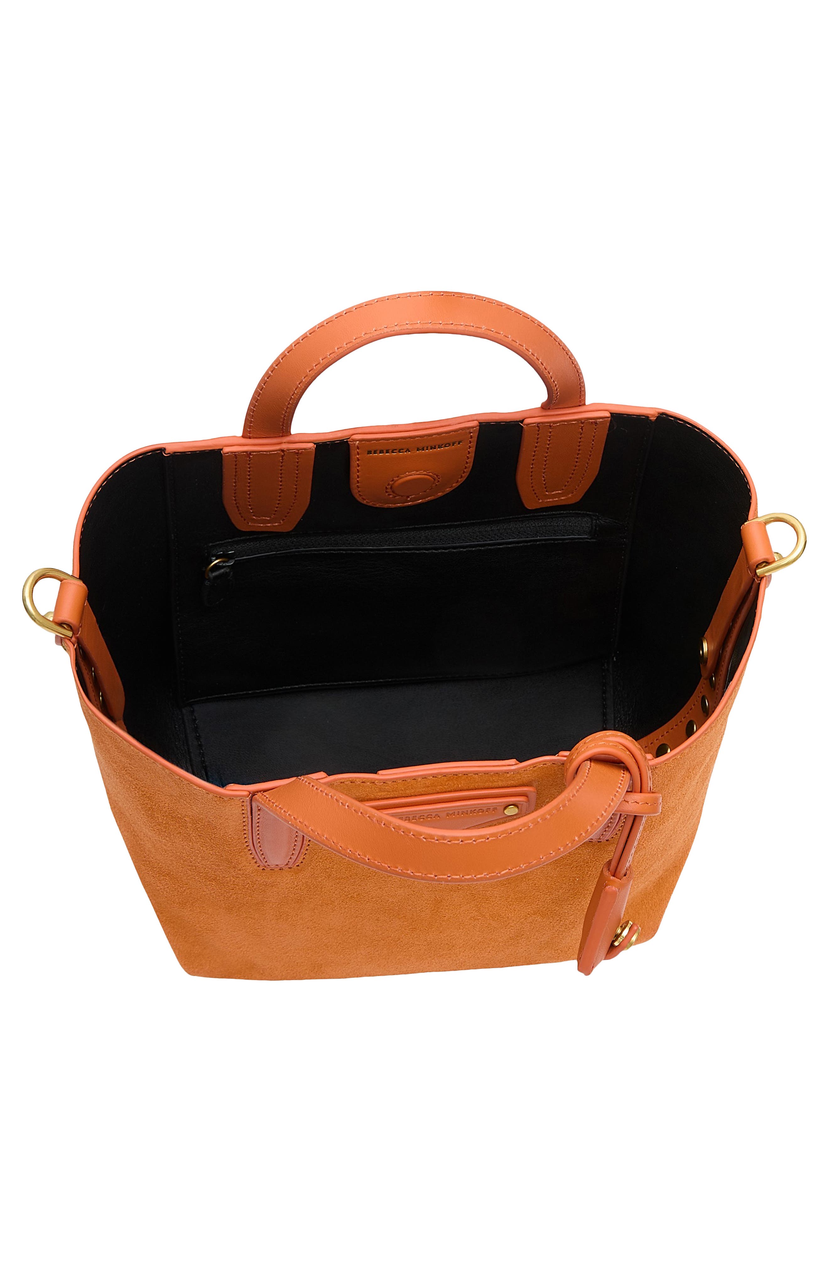 Rebecca Minkoff Small Riley Leather Tote, Alternate, color, Traffico