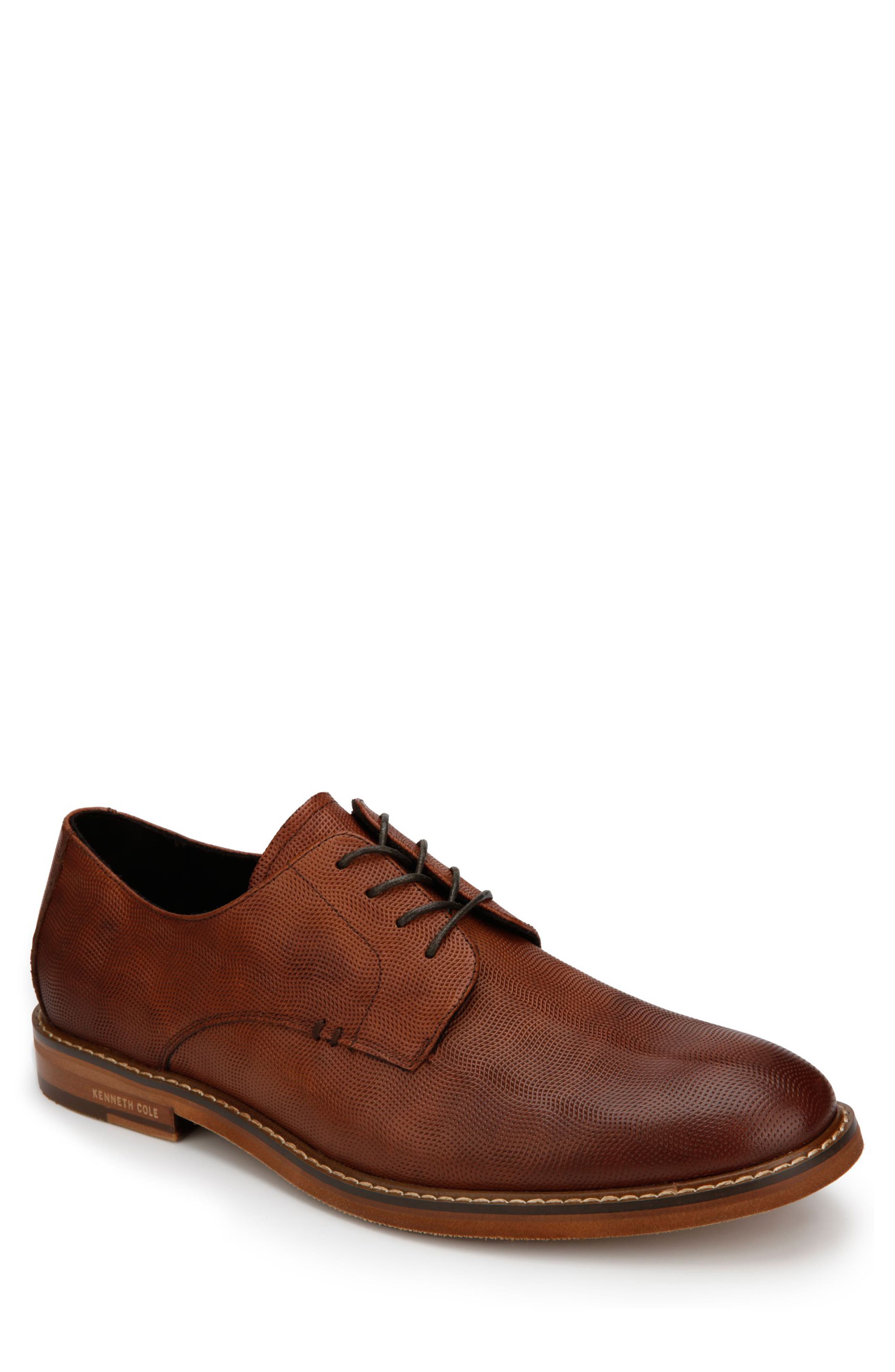 Kenneth Cole New York Dance Textured Plain Toe Derby, Main, color, 