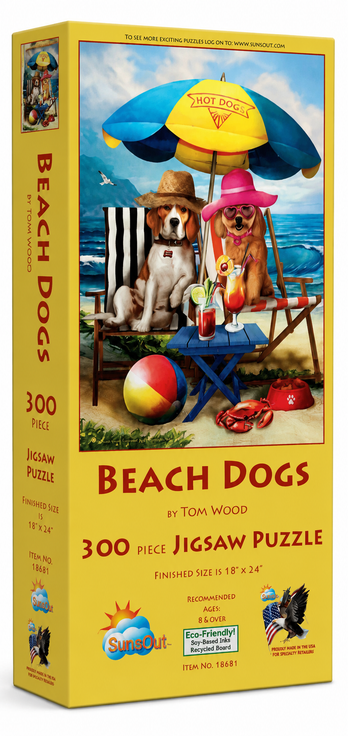 Beach Dogs 300 piece Jigsaw Puzzle for Adults