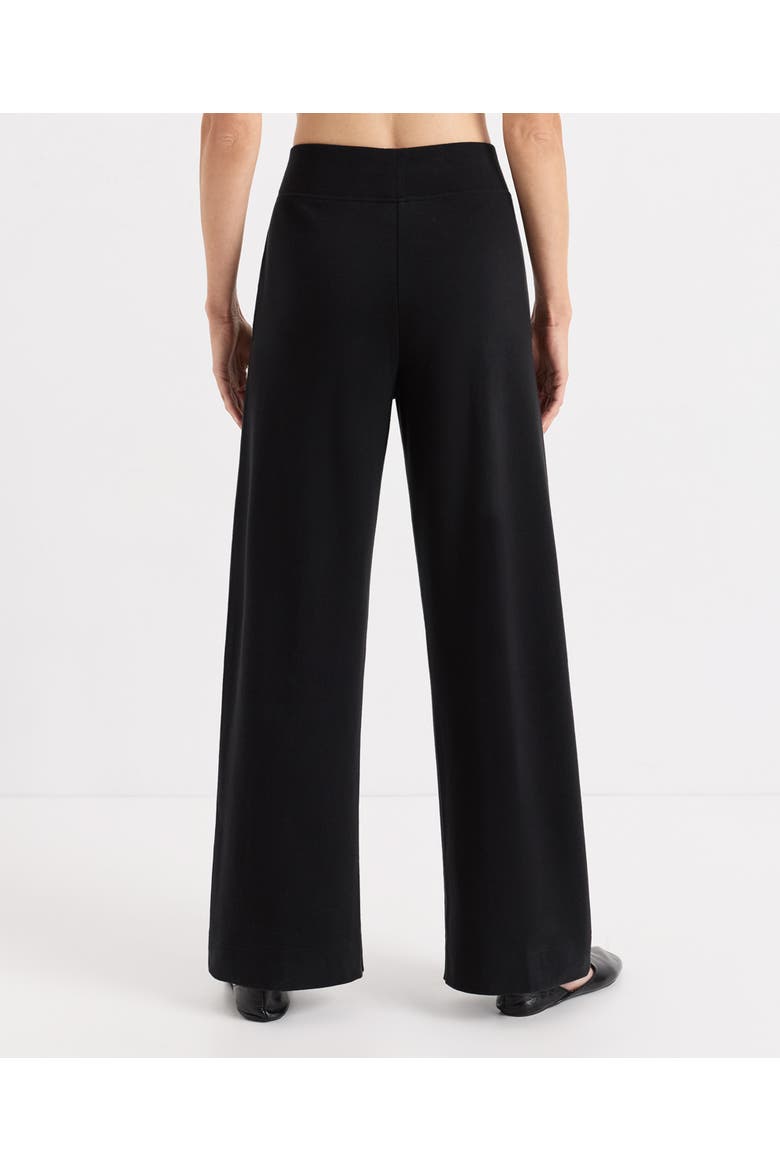 Organic Cotton Airplane Wide Leg Pant, Alternate, color, Black