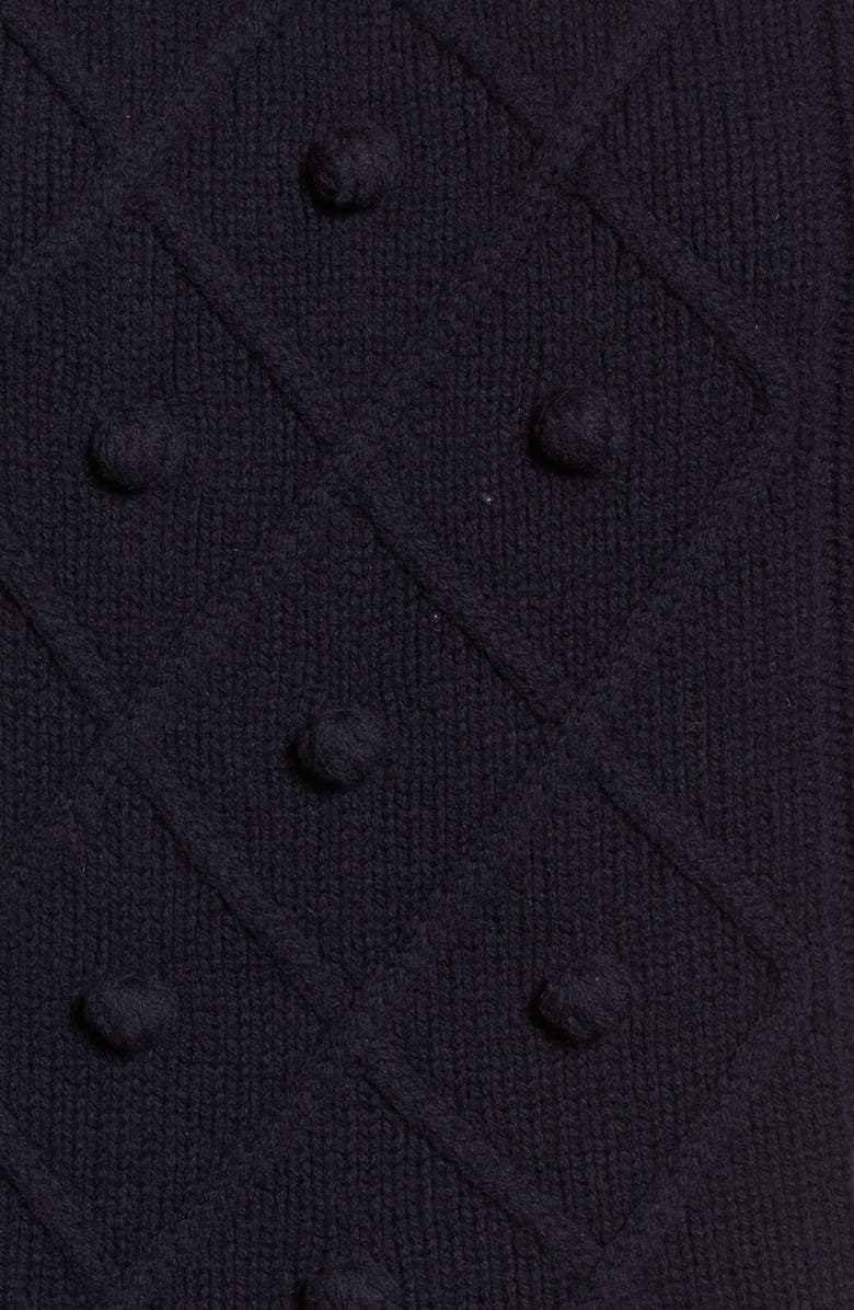 J.CREW FACTORY J.Crew Merino Wool Cable Pompom Sweater, Alternate, color, 