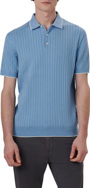 Bugatchi Ribbed Polo Sweater