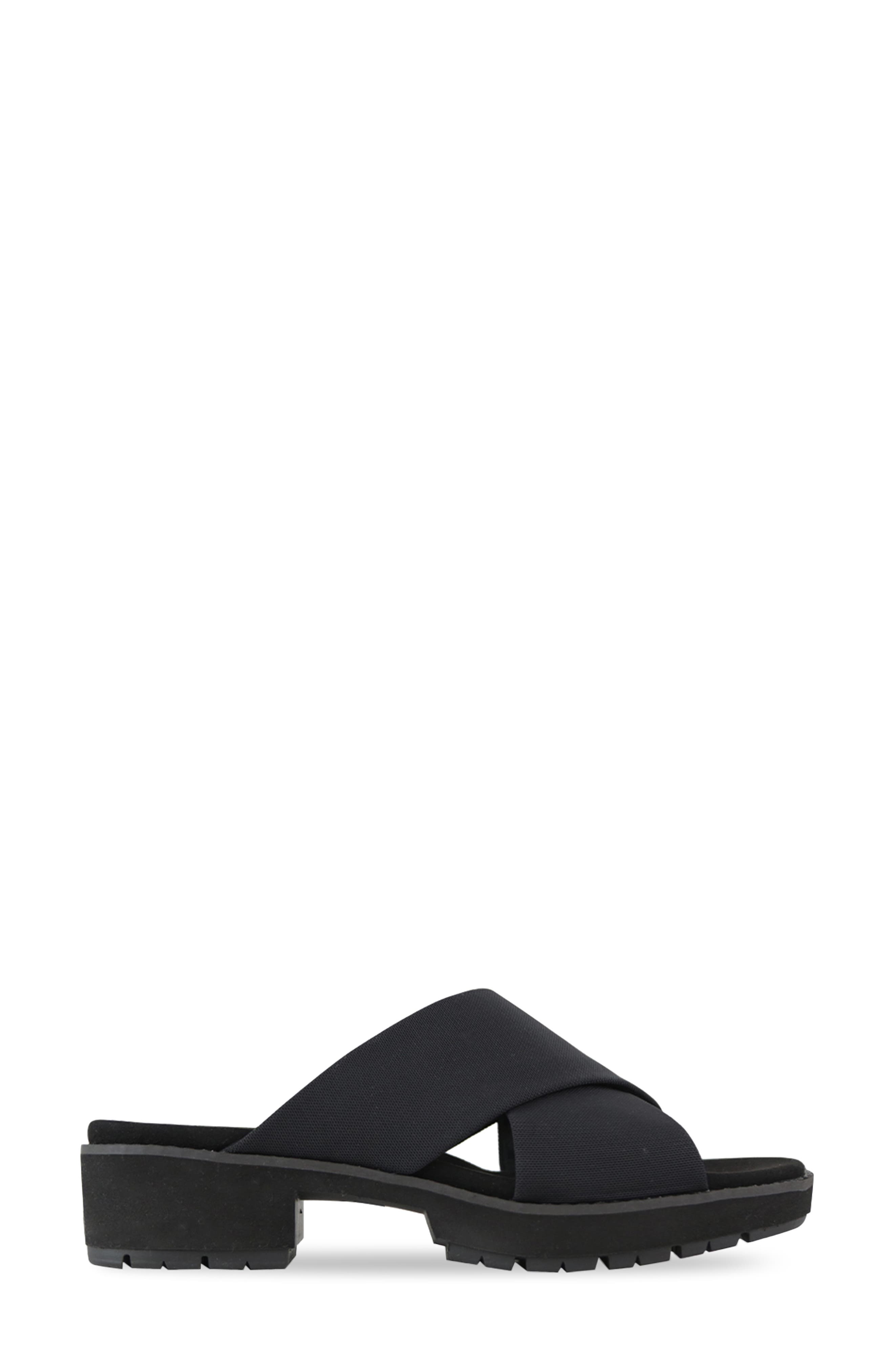 Munro Dekkie Slide Sandal, Alternate, color, Black Stre