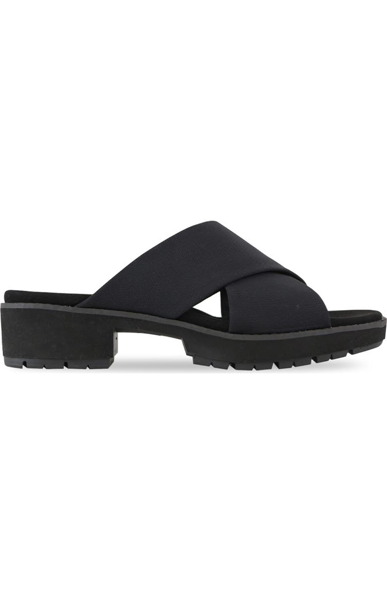 Munro Dekkie Slide Sandal, Alternate, color, Black Stre