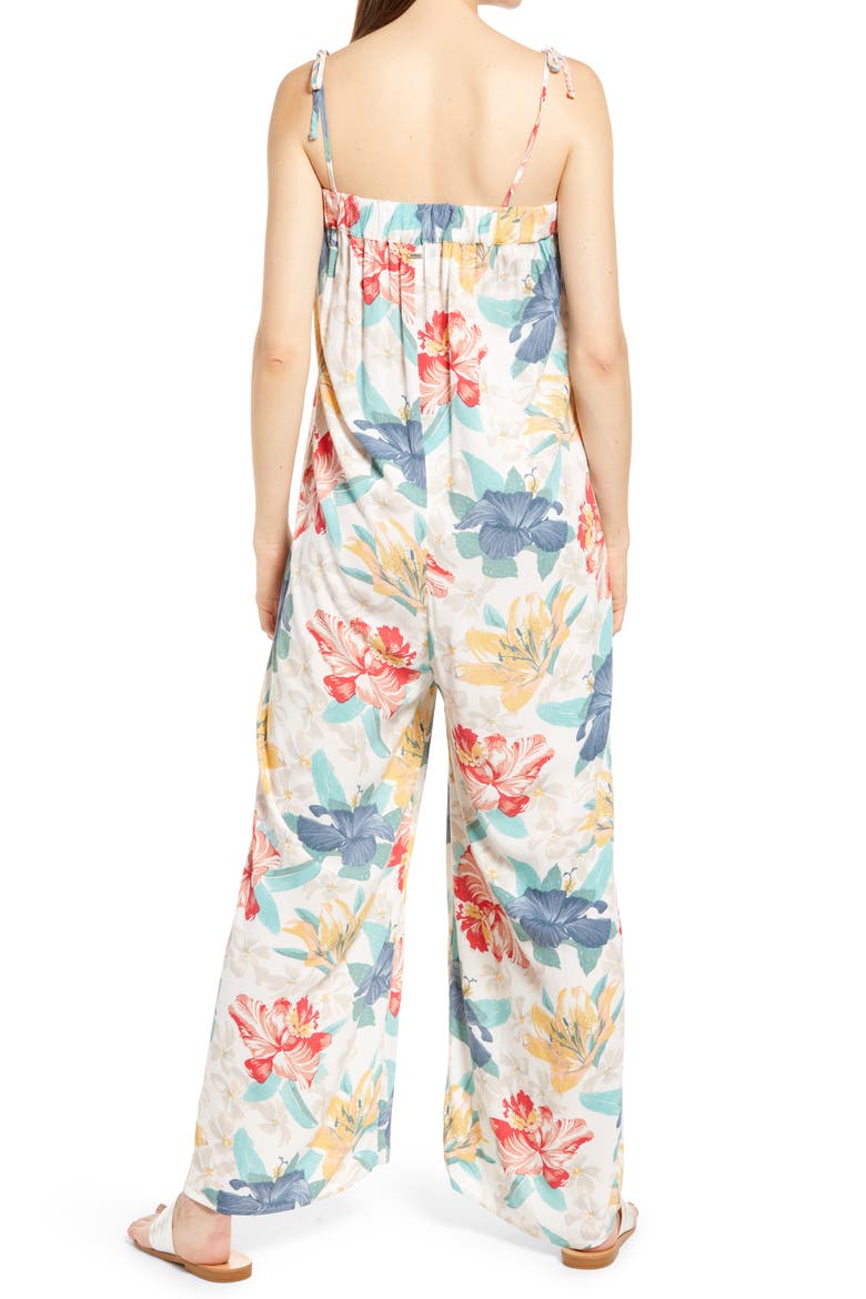 Elliot Tie Shoulder Cami Jumpsuit, Alternate, color, WHITE