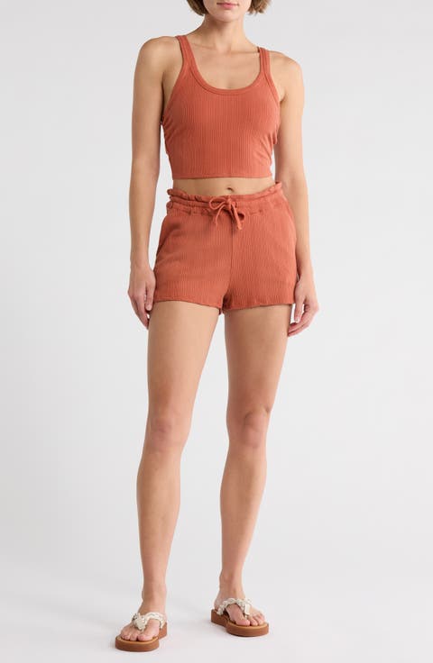 Thalia Tencel™ & Organic Cotton Blend Cover-Up Shorts