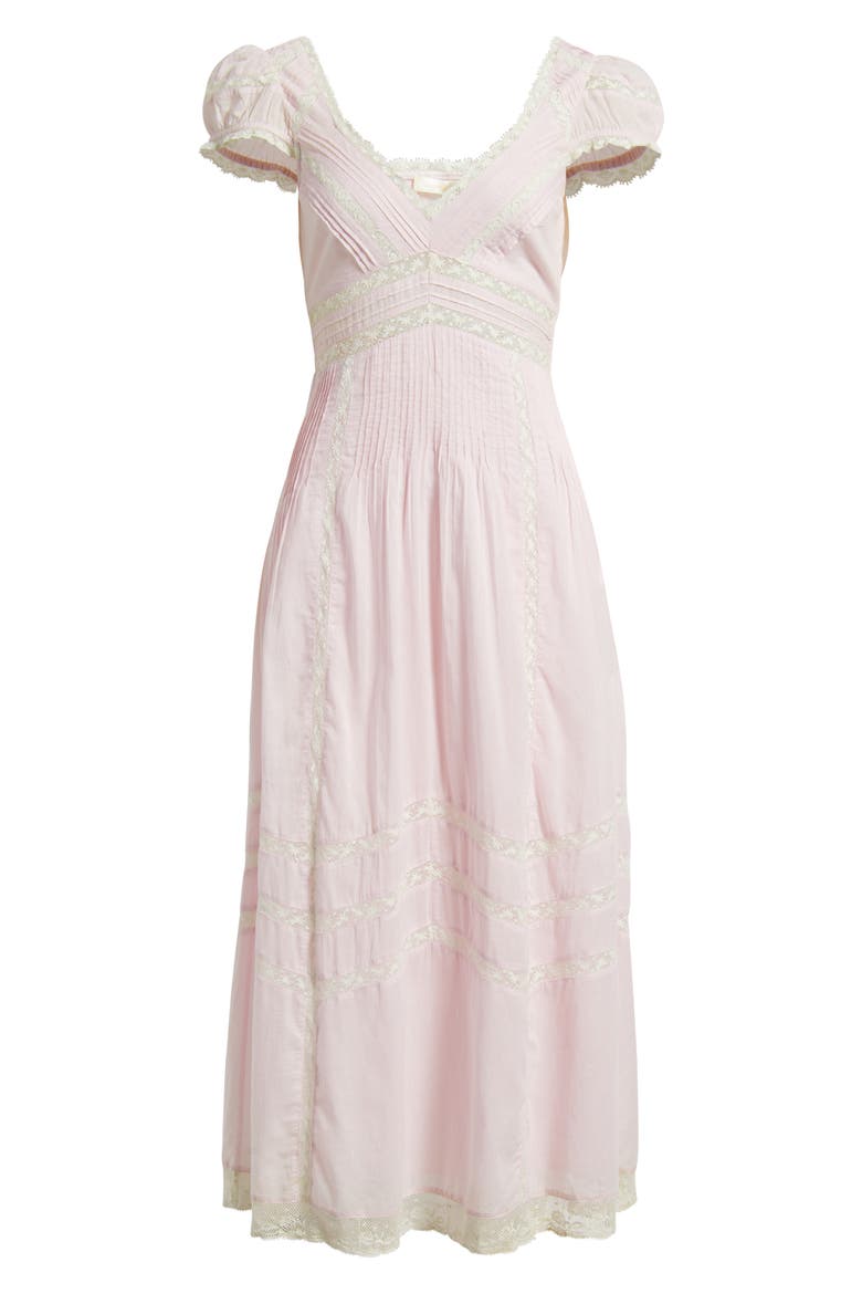 Suvi Lace Puff Sleeve Maxi Dress, Alternate, color, ORCHID ICE