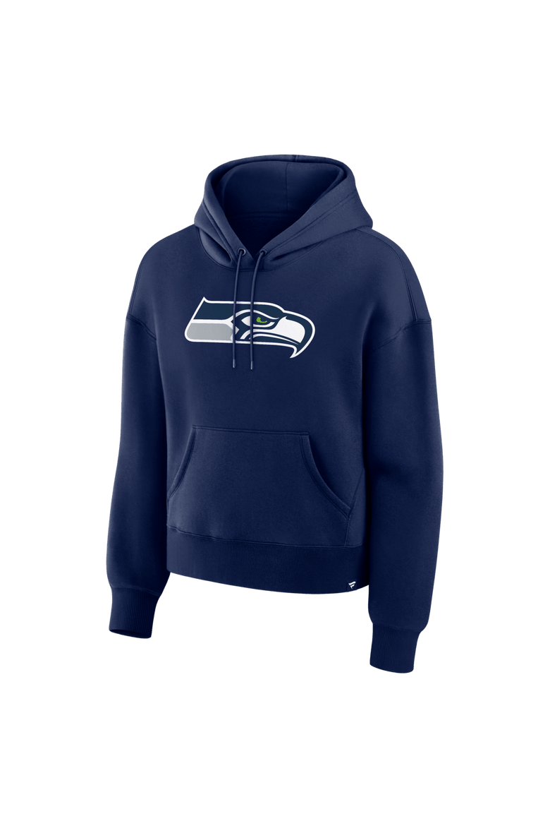 Women's Fanatics College Navy Seattle Seahawks Essential Legacy Hoodie, Alternate, color, College Navy