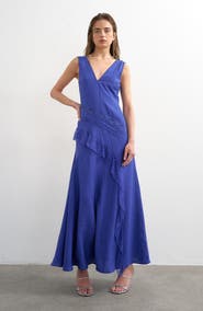 Topshop Lace Insert Maxi Dress