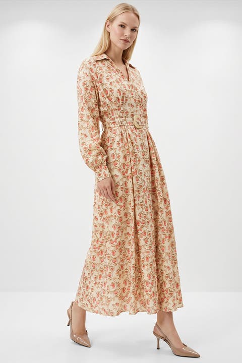 Blase Belted Pocketed Maxi Dress