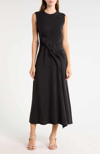 Jeune Sleeveless Ruffled Midi Dress