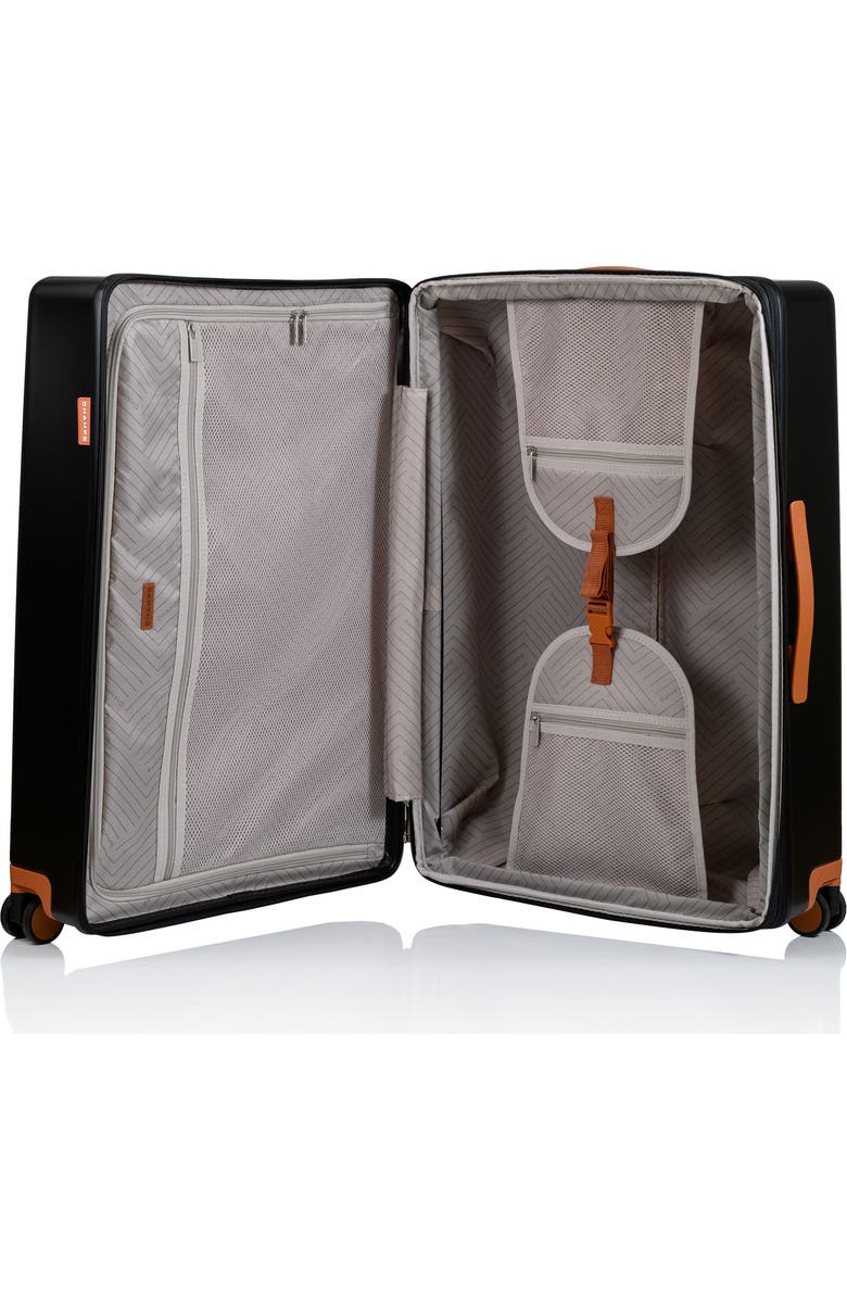 CHAMPS Vintage Muse 3-Piece Hardside Spinner Suitcases, Alternate, color, Black/ Tan