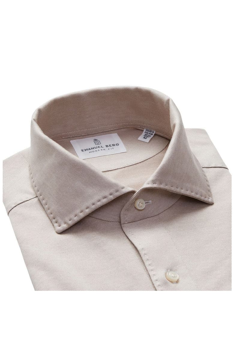 Textured Luxe Polo, Alternate, color, LIGHT BEIGE