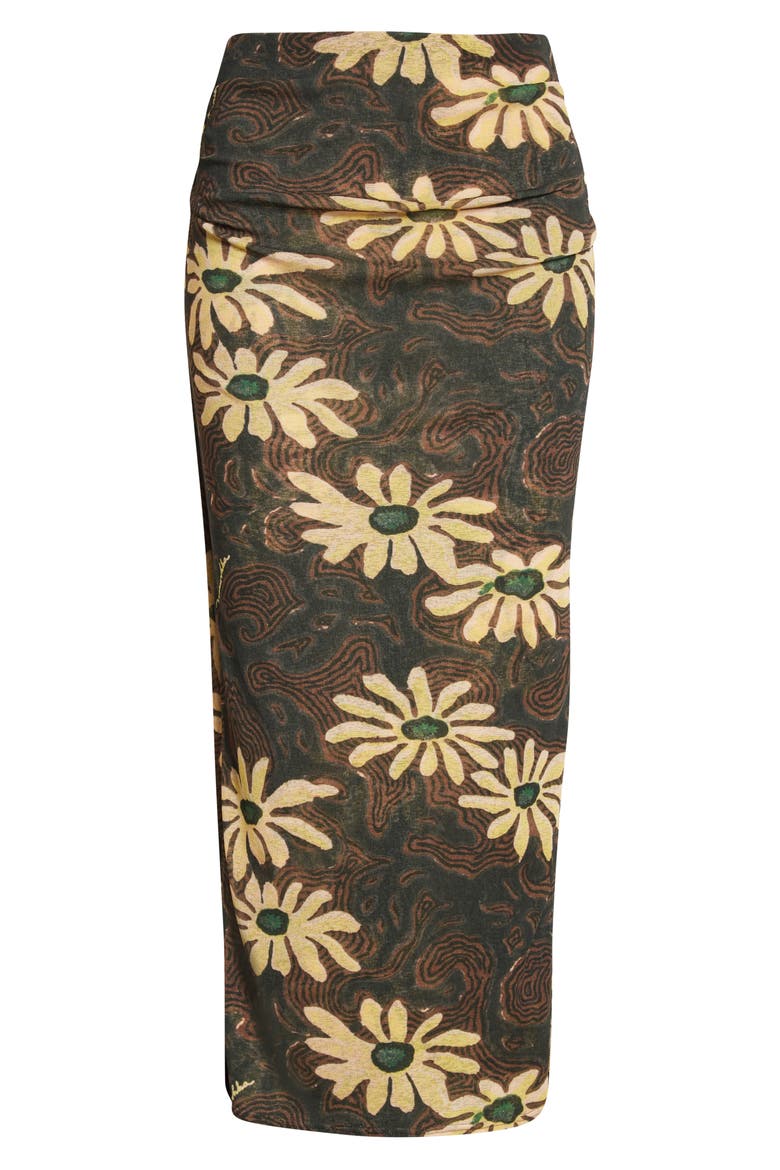Sibi Maxi Skirt, Alternate, color, ARTE POVERA FLORAL BLACK