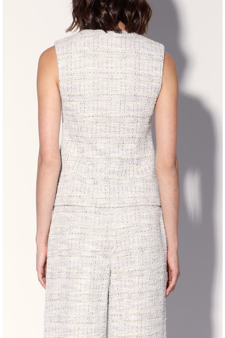 Starla Tweed Vest, Alternate, color, LILAC TWEED