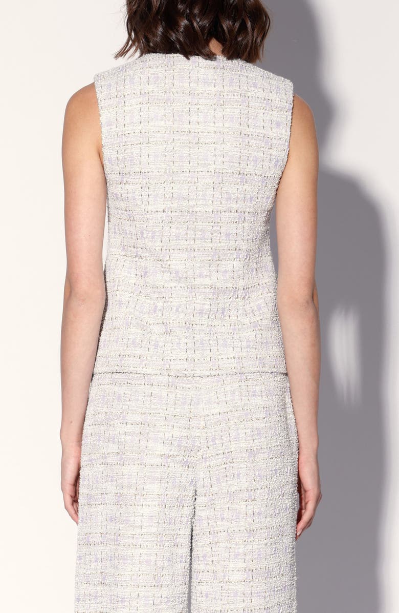 Walter Baker Starla Tweed Vest, Alternate, color, Lilac Tweed