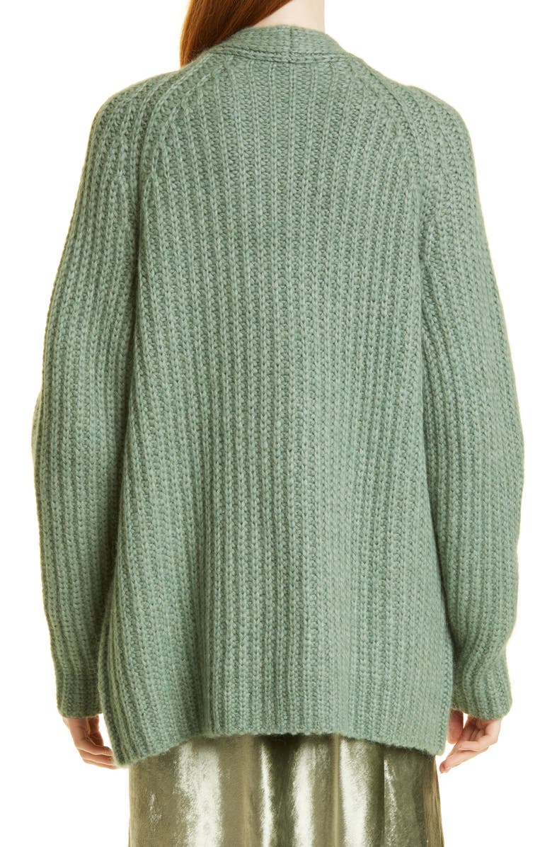 Vince Rib Alpaca & Wool Cardigan, Alternate, color, 