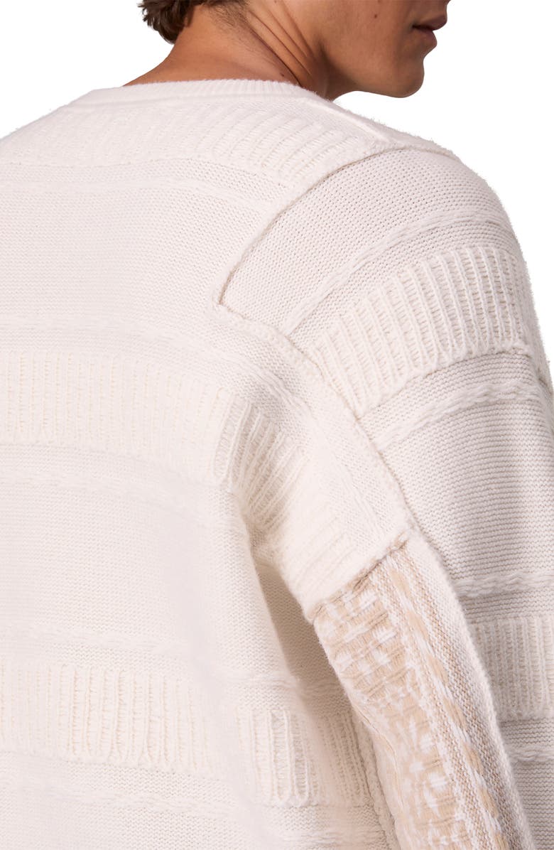 rag & bone Colton Merino Wool Blend Sweater, Alternate, color, Ivory