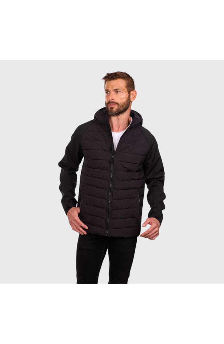 Perry Ellis Tech Stretch Softshell Jacket, Main, color, Black