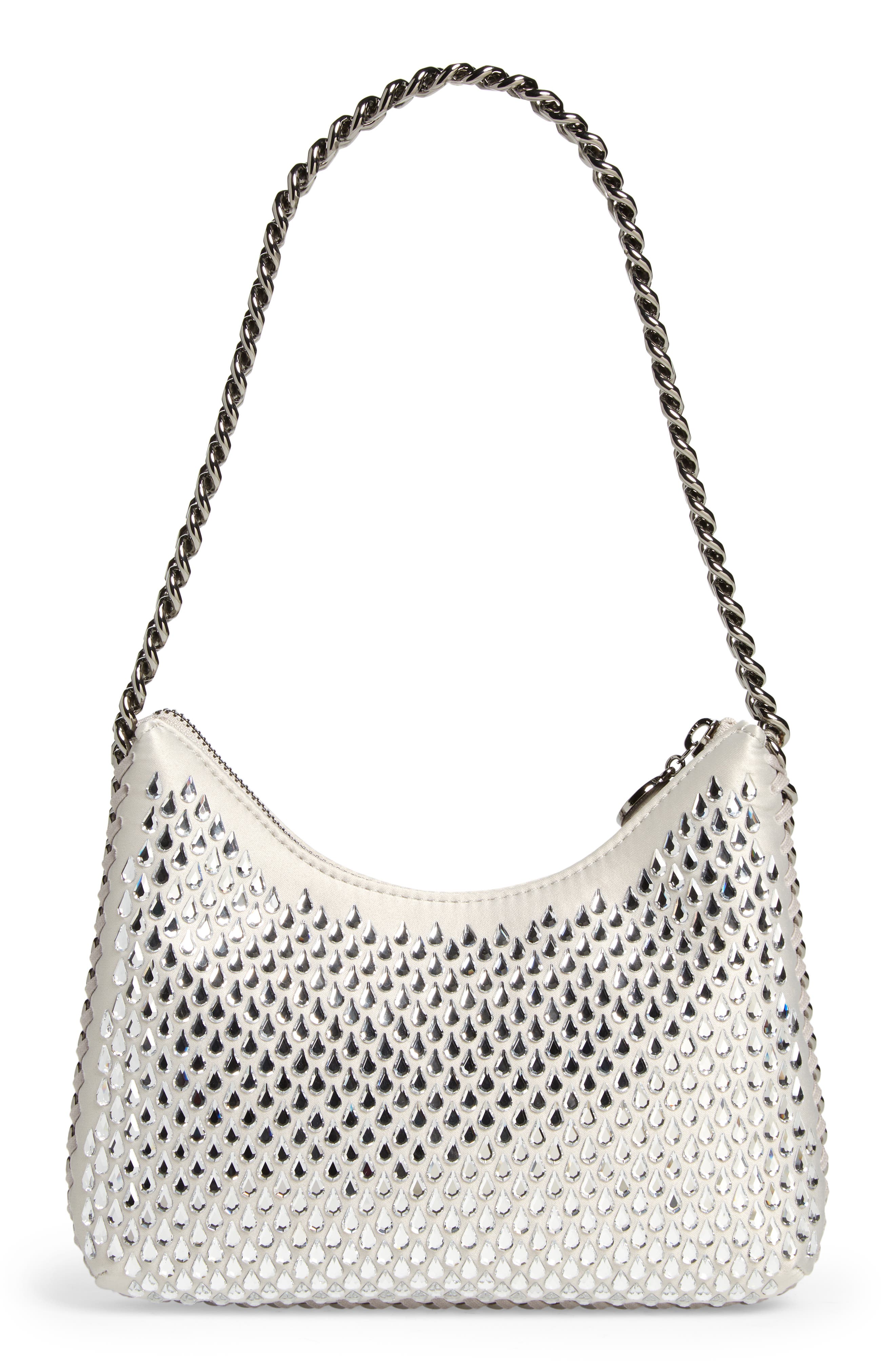 Stella McCartney Mini Falabella Embellished Shoulder Bag, Alternate, color, 