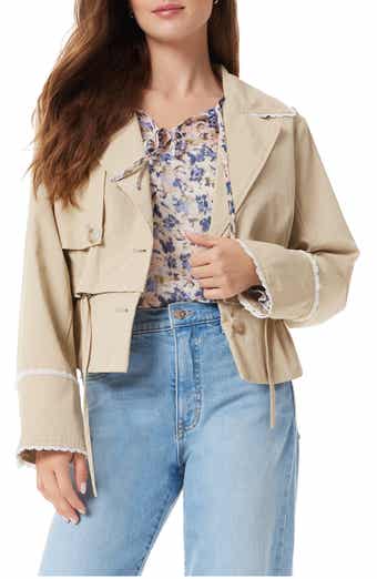 Sam Edelman Gina Convertible Cotton Blend Trench Jacket