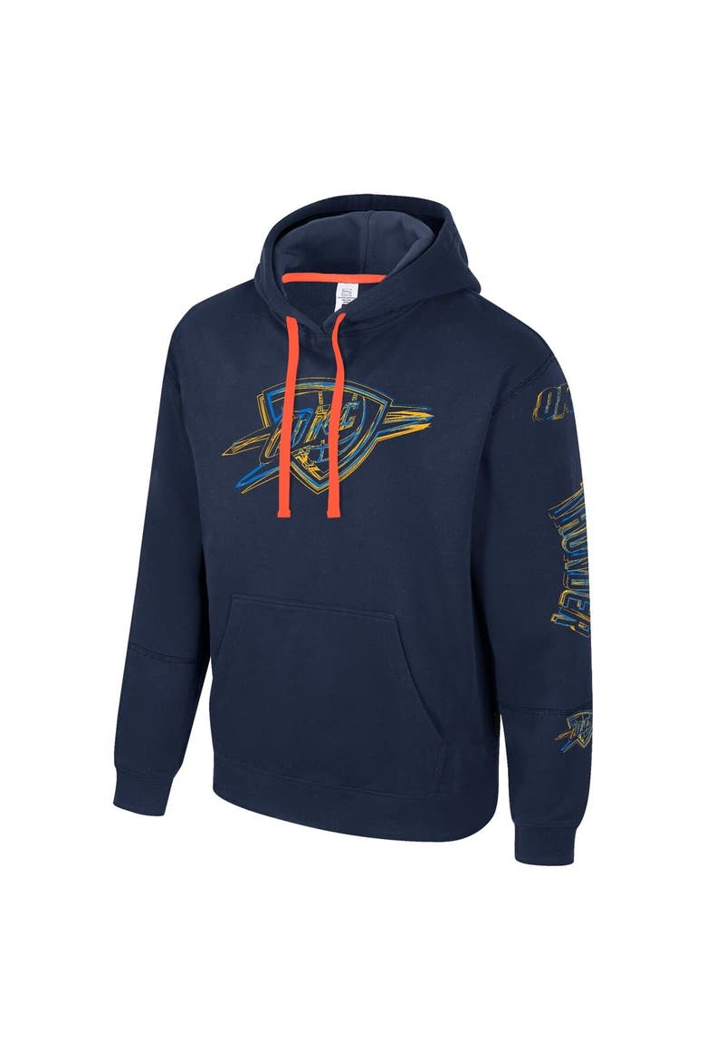 Unisex Stadium Essentials Navy Oklahoma City Thunder Elementized Pullover Hoodie, Alternate, color, Navy