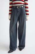 Golden Goose Journey Pleated Wide Leg Jeans