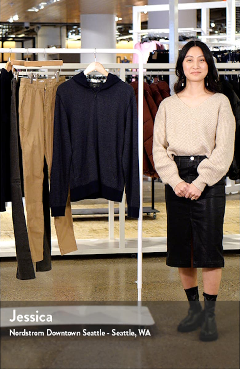 Bird's Eye Wool Blend Zip Hoodie, sales video thumbnail