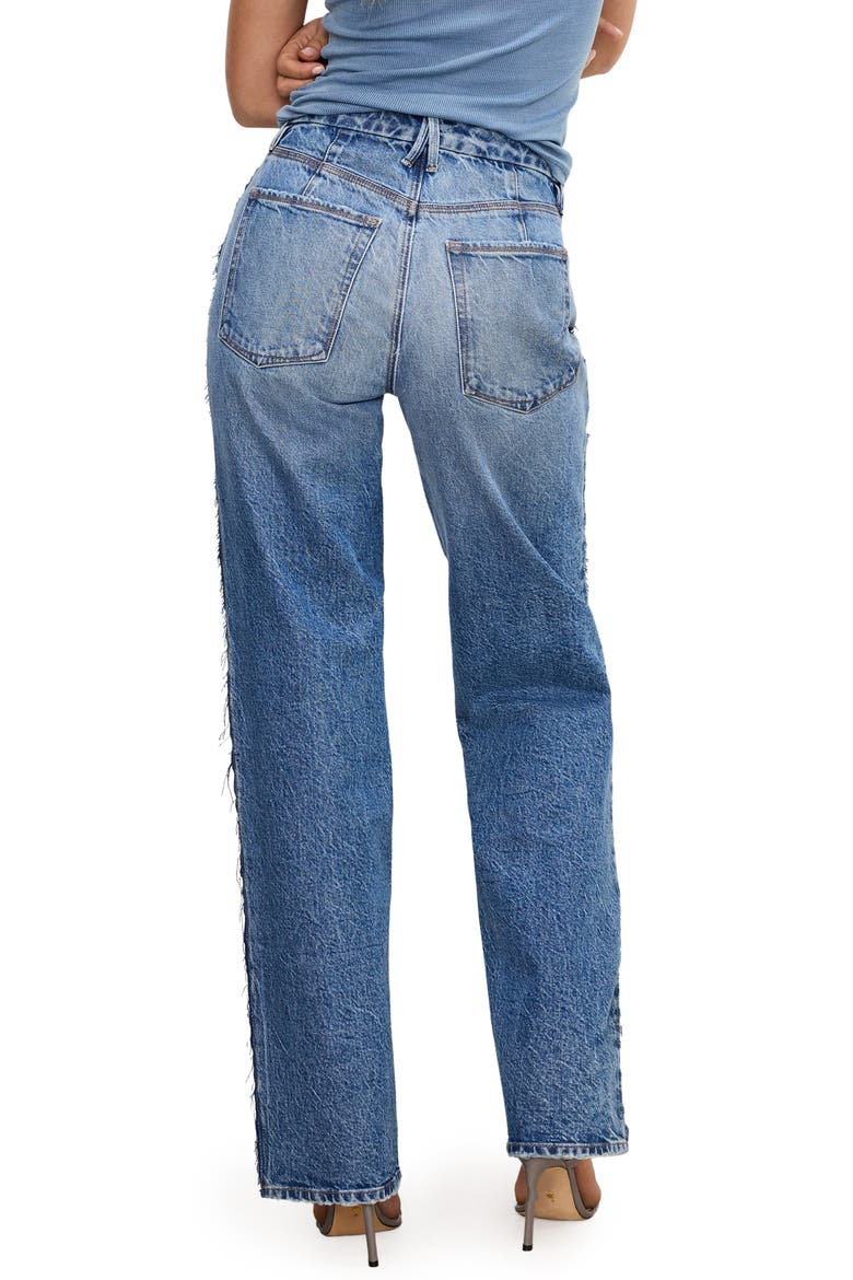 Good '90s High Waist Relaxed Straight Leg Jeans, Alternate, color, INDIGO831