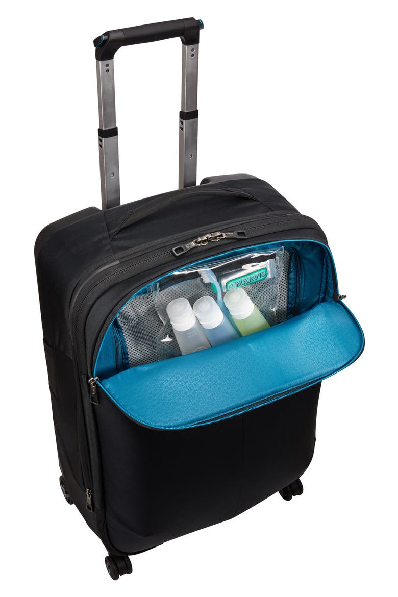 Subterra 25-Inch Expandable Spinner Suitcase, Alternate, color, BLACK