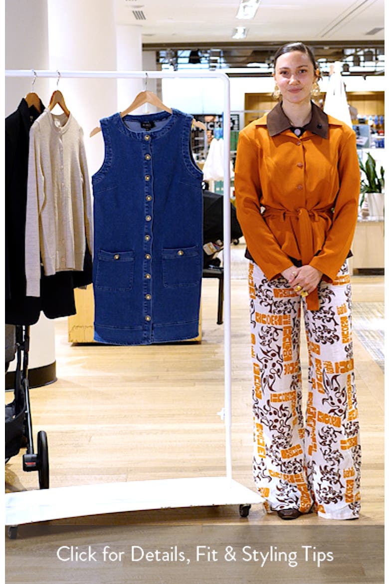 Button-Up Denim Shift Minidress video